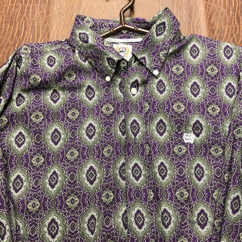 Purple/Gray Cinch Men’s dress shirt L